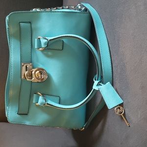 Michael Kors teal purse